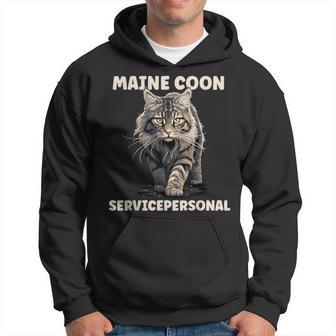 Maine Coon Service Personnel Cat Lovers Cat Kapuzenpullover - Geschenkecke