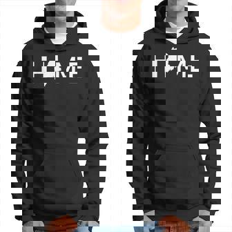 Maine Home Love US State Pride Outline Silhouette Hoodie - Monsterry
