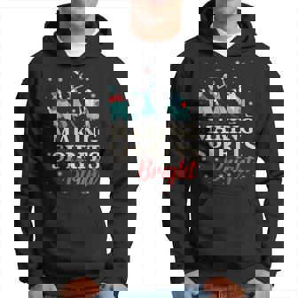 Making Spirits Bright Christmas Haunted Ghosts Hoodie - Thegiftio UK
