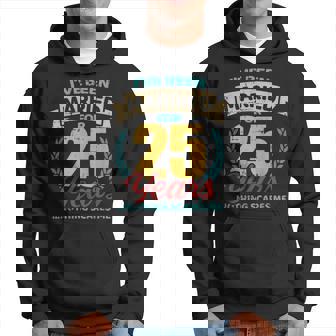 Married For 25 Years Silver Wedding Anniversary Hoodie - Thegiftio UK