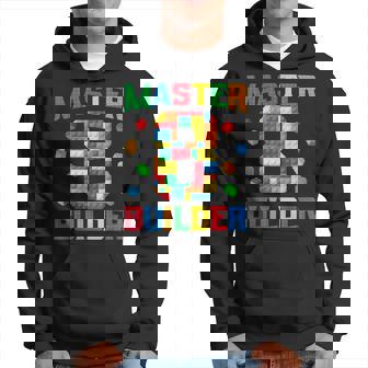 Master Builder 8Th Birthday 8 Year Old Brick Building Blocks Hoodie | Seseable UK