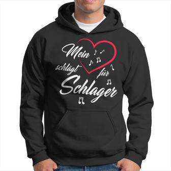 Mein Herz Schlag Für Schlager Musik Schlagfan Kapuzenpullover - Geschenkecke