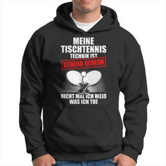 Meine Tischtennis Technik Kapuzenpullover - Geschenkecke