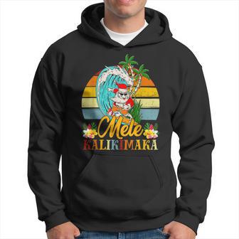 Mele-Kalikimaka Retro Santa Claus Shaka Hawaii Kapuzenpullover - Geschenkecke