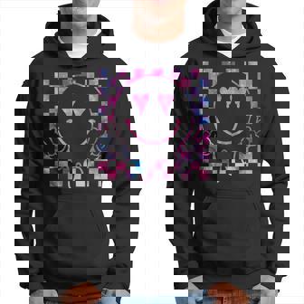 Melting Pink Smile Peace Smiling Melted Dripping Face Cute Hoodie - Thegiftio UK