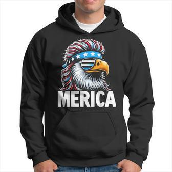 Merica Eagle Mullet Sunglasses Usa American Flag 4Th Of July Hoodie - Monsterry