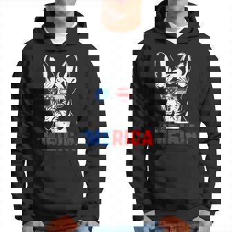 Merica French Bulldog Frenchie Dog American Flag 4Th Of July Hoodie | Seseable UK