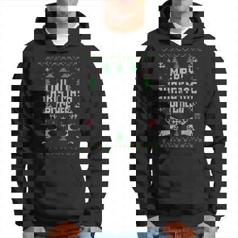 Merry Christmas Bitches Reindeer Ugly Christmas Hoodie - Monsterry