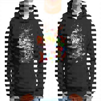 Merry Fishmas Santa Fishing Lovers Fisherman Christmas Hoodie - Thegiftio UK
