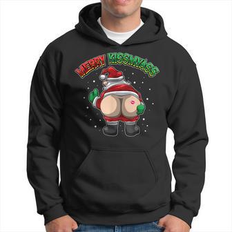 Merry Kissmyass Leck Am Arschom Weihnachtsmann Kapuzenpullover - Geschenkecke