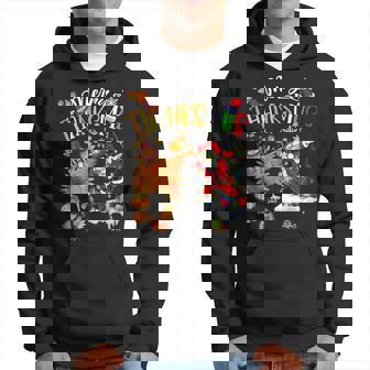 Merry Thanksmas Thanksgiving Christmas Turkey Santa Dabbing Hoodie - Monsterry