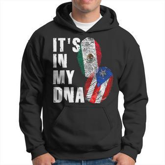 Mexican And Puerto Rican Dna Mix Flag Heritage Hoodie - Thegiftio UK