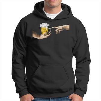 Michelangelo – Creación De Adam – Arte De Cerveza Divertida Sudadera - Regaloses