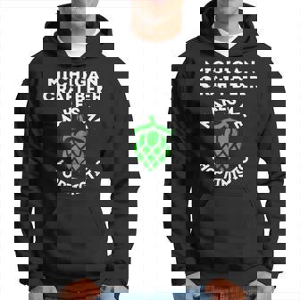Michigan Craft Beer Hoptimistic Brewery Dad Hops Ipa Hoodie - Monsterry