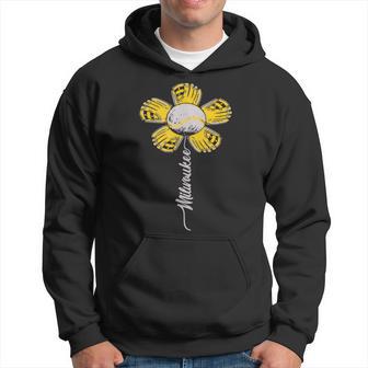 Milwaukee Baseball Flower Baseball Enthusiasts 2024 Hoodie - Thegiftio UK