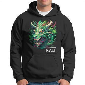 Modern Green Kali Linux Dragon For Ethical Hackers Hoodie - Thegiftio UK