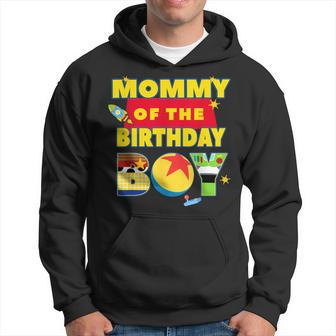 Mommy Of The Birthday Boy Toy Familly Matching Story Bday Hoodie - Thegiftio UK