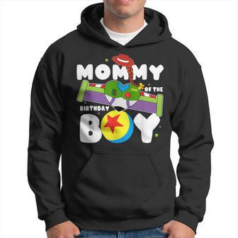 Mommy Of The Birthday Boy Toy Lover Story Theme B-Day Hoodie - Thegiftio UK