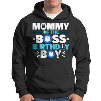 Mommy Of The Boss Birthday Boy Baby Decor Family Matching Hoodie - Thegiftio UK