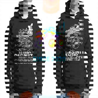 Monster Truck 4 Year Old Boys 4Th Birthday Party Born 2020 Hoodie - Monsterry