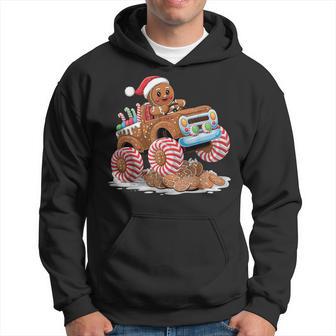 Monster Truck Gingerbread Man Christmas Baking Hoodie - Thegiftio UK