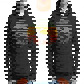 Moose Retro Vintage 80S Moose Lover Animals Lover Hoodie - Monsterry