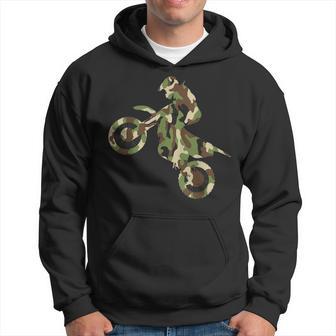 Motocross Dirt Bike Racing Camo Camouflage Boys Hoodie - Thegiftio UK