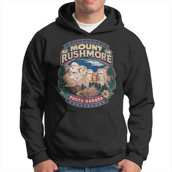 Mount Rushmore South Dakota Retro 80S Mt Rushmore Souvenir Hoodie - Thegiftio UK
