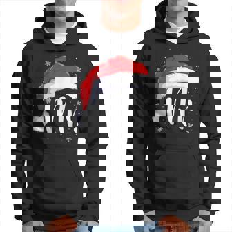 Mr And Mrs Claus Couples Matching Christmas Pajamas Santa Hoodie - Seseable