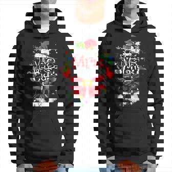 Mr And Mrs Claus Couples Santa Christmas Lights Pajamas Hoodie - Thegiftio UK
