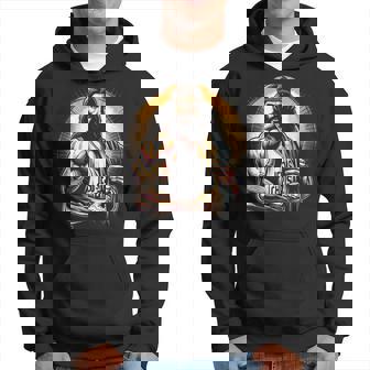 Muscular Jesucristo Divertido Levantamiento De Pesas Jesús Gimnasio Deportes Sudadera - Regaloses