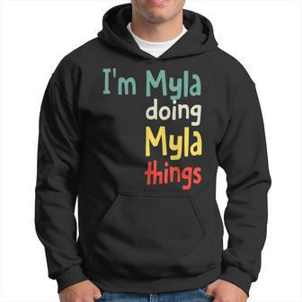 Myla Name Cute Personalized Hoodie - Thegiftio UK