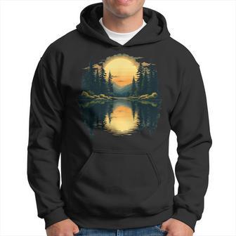 Nature Trees Reflection Forest Outdoor Wildlife Hoodie - Thegiftio UK