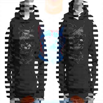 Nerdy Cat With Glasses Animals House Tigers Hoodie - Thegiftio