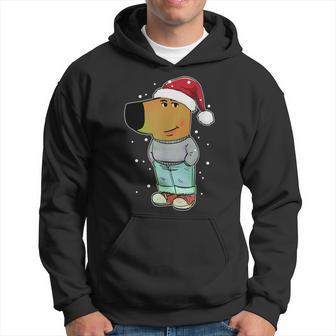 My New Character Is A Chill Guy Christmas Dog Meme Hoodie - Thegiftio UK