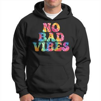 No Bad Vibes Awesome Summer Streetwear Tie Dye Hoodie - Monsterry UK