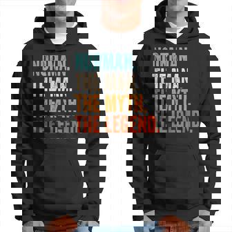 Norman The Man The Myth The Legend First Name Norman Hoodie - Thegiftio UK