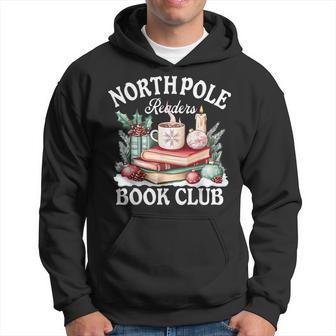 North Pole Book Club Hot Cocoa Bookworms Christmas Hoodie - Thegiftio UK