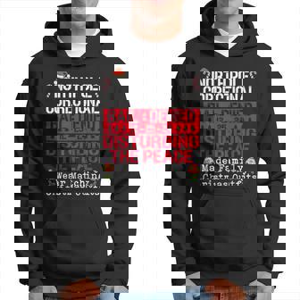 North Pole Correctional Disturbing Peace Wear Matching Hoodie - Thegiftio UK