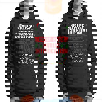 North Pole Correctional Public Intoxication Got Blitzed Xmas Hoodie - Thegiftio UK