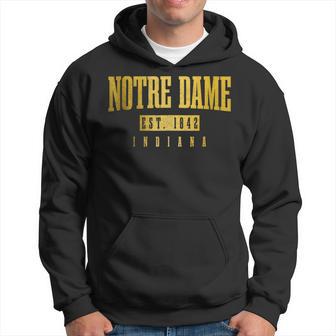Notre Dame Indiana East 1842 Vintage Pride Hoodie - Thegiftio UK