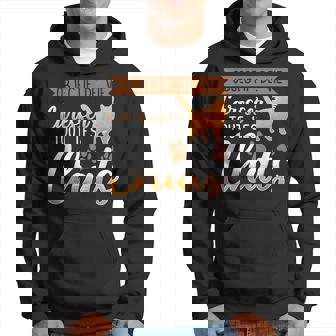 Objectif Deie Caresser Tout Les Chats Chat Humour Sweat à capuche - Cadeauxyz