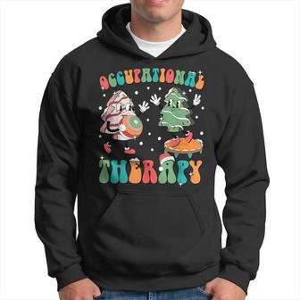 Occupational Therapy Christmas Tree Cake Therapist Assistant Hoodie - Thegiftio UK