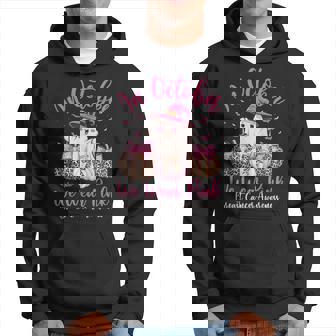 In October We Wear Pink Cute Ghost Breast Cancer Awareness Hoodie - Monsterry