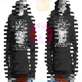 In October We Wear Pink Ghost Breast Cancer Awareness Hoodie - Seseable
