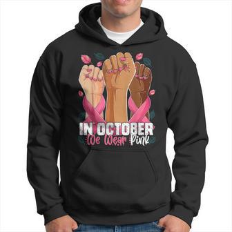In October We Wear Pink Ribbon Hoodie - Thegiftio UK