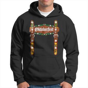 Oktoberfest Festival Lederhosen German Bavarian Costume Men Hoodie - Thegiftio UK