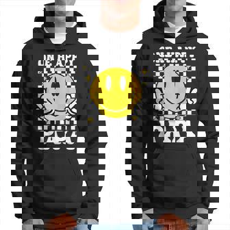 One Happy Dude Papa Happy Face 1St Birthday Family Matching Hoodie - Thegiftio UK