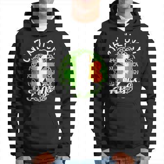 One Lucky Hughes Irish Family Name Hoodie - Monsterry