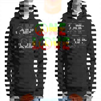 One Pride Love Rastafarian Hippie Jamaica Roots Rasta Reggae Hoodie | Seseable CA